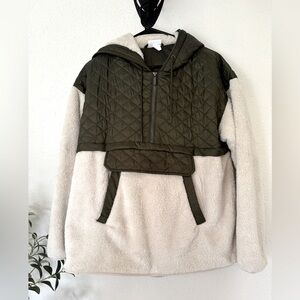 Zella half zip Sherpa hoodie